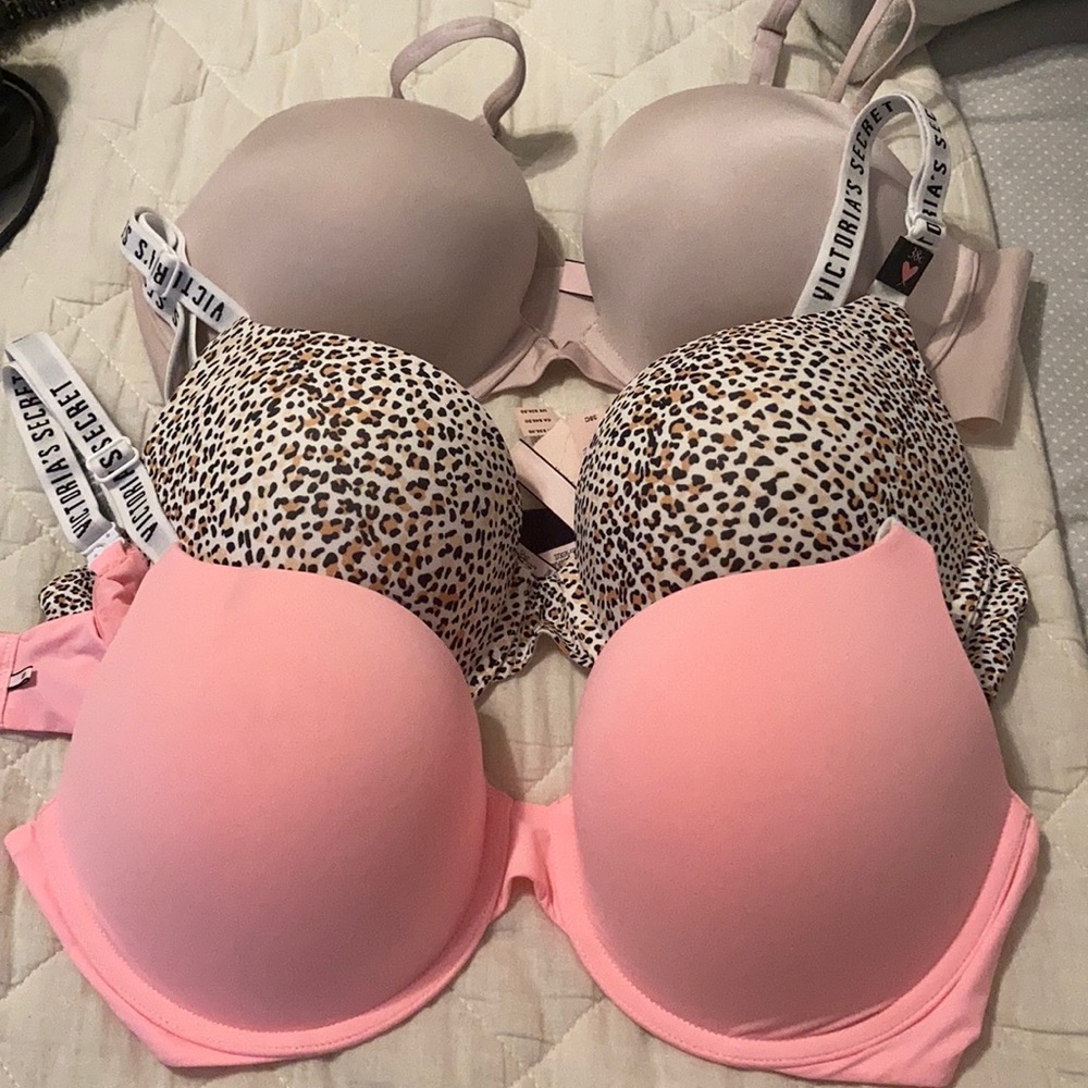 VS Bras two new with tags one used